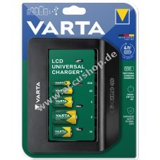 Varta Ladegert LCD Universal mit USB-Ausgang fr AA / AAA / C / D & 9V Accu