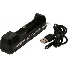 USB-Lader Nitcore UI1 fr Li-Ion Accu, Ladestrom bis zu 800mA