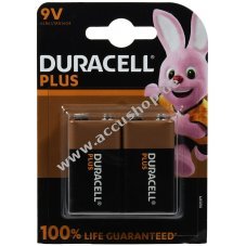 Batterie Duracell Plus Power MN1604 6LR61 9V-Block 2er Blister