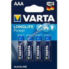 Batterie Varta 4903 Microzelle LR03 AAA 4er Blister