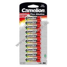 Batterie Camelion Mignon LR6 MN1500 AA AM3 Plus Alkaline 10er Blister