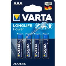 Batterie Varta Typ AAA 4er Blister