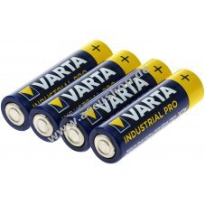 Batterie Varta 4006 Industrial AA Mignonzelle 4er Folie