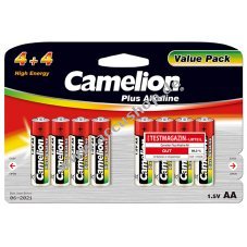 Batterie Camelion Mignon LR6 AA Plus Alkaline (4+4) 8er Blister