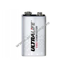 Lithium Batterie Ultralife Typ 6LR61 9V-Block