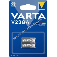 Varta Batterie Alkaline V23A V23GA 23AE 12V 2er Blister