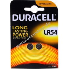 Duracell Knopfzelle Typ AG10 2er Blister