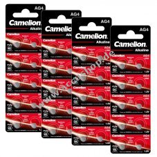 40x Camelion Knopfzelle LR66 / AG4 / G4 / LR626 / 177 / SR626W / GP77A / 377