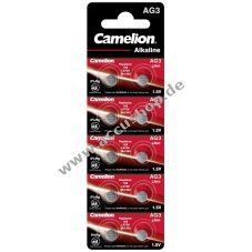 Camelion Knopfzelle LR41 LR1136 AG3 10er Blister