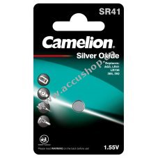 Camelion Knopfzelle,Uhrenbatterie SR41 / SR41W / G3 / 392 / LR41 / 192 1er Blister