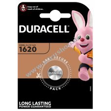 Lithium Knopfzelle Duracell CR1620 1er Blister