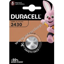 Lithium Knopfzelle Duracell DL2430 1er Blister