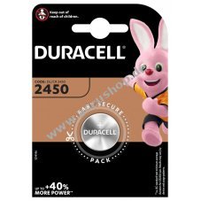 Lithium Knopfzelle Duracell CR2450 1er Blister