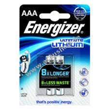 Lithium Batterie Energizer Typ AAA 2er Blister