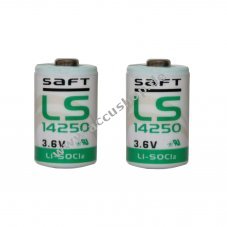 2x Lithium Batterie Saft LS14250 1/2AA 3,6Volt