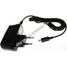 Powery Ladegert/Netzteil mit Micro-USB 1A fr Alcatel Idol 2 mini S 6036i