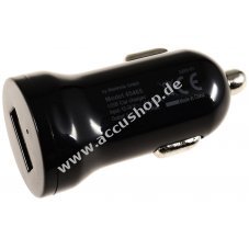 KfZ Reiseladeadapter 12-24V auf  1x USB 1000mA Schwarz