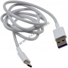 Huawei HL-1289 USB auf-USB-C Datenkabel Ladekabel fr Mate 9 wei 1m