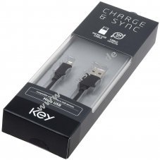 USB-A auf USB Micro Datenkabel Ladekabel kompatibel mit Key HKU908  1m schwarz