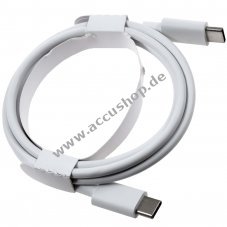 USB-C-auf-USB-C-Datenkabel Ladekabel kompatibel mit Google Phone 1m wei