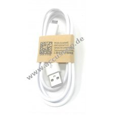 Original Samsung USB-Lade-Kabel / Daten-Kabel fr Samsung Galaxy S5 / S5 Mini Wei 1m