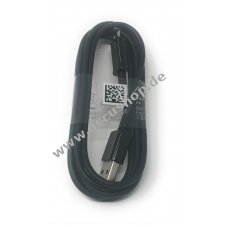 Original Samsung USB-Lade-Kabel fr Samsung Galaxy S3 / S3 mini 1m Schwarz