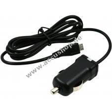 KfZ-Ladekabel mit Micro-USB 1A Schwarz fr Blackberry Pearl 8220