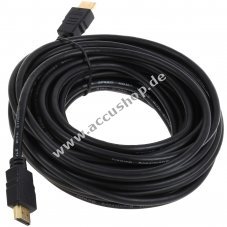 goobay Hochgeschwindigkeits-HDMI Kabel (Typ A) 10m, Schwarz, vergoldete Anschlsse