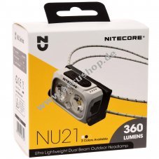 Nitecore NU21 LED Kopflampe, Stirnlampe, Headlamp, USB-C, max. 360 Lumen