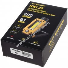 Nitecore NWL20 - Arbeitsleuchte, Lampe 600 Lumen