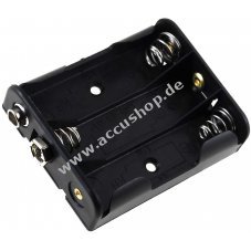 Batteriehalter fr 3x Mignon/AA Batterien mit Clip-Anschluss