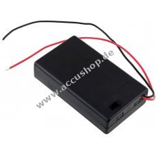 Batteriehalter fr 3x Micro/AAA Batterien mit Anschlusskabel