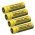 4x Nitecore Li-Ion Akku 18650 3400mAh NL1834 geschtzt